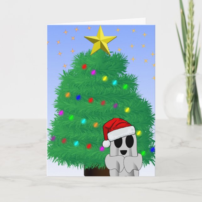 Tarjeta ¡Feliz Navidad a BOO! (Anverso)