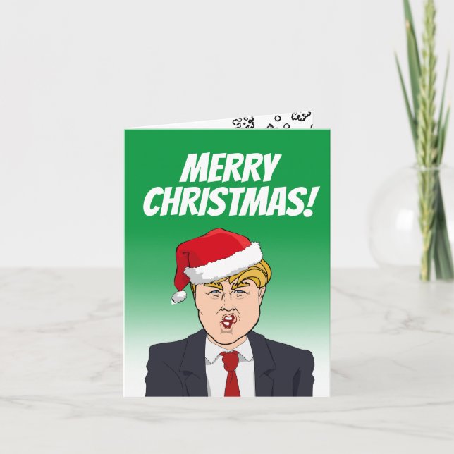 Tarjeta Feliz Navidad a Donald Trump (Anverso)