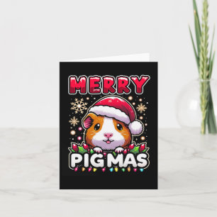 Tarjeta Feliz Navidad a los Navidades de Navidad Guinea Pi