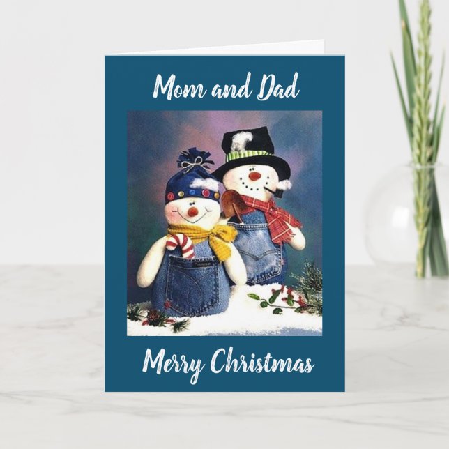 TARJETA FELIZ NAVIDAD A LOS PADRES QUE "GOLF" (Anverso)