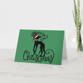 Tarjeta Feliz Navidad a los renos de Greyhound