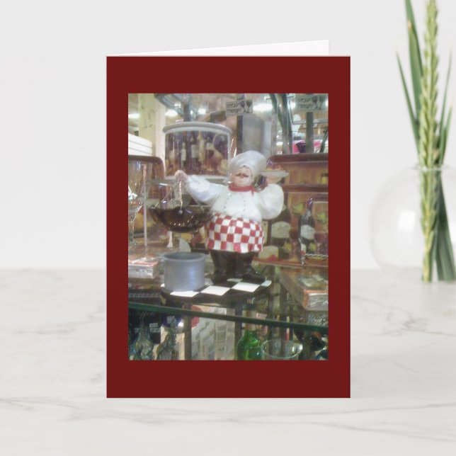 TARJETA "FELIZ NAVIDAD" A **MI CHEF FAVORITO** (Anverso)