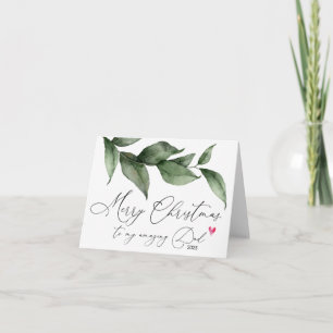 Tarjeta Feliz Navidad a mi padre de hija