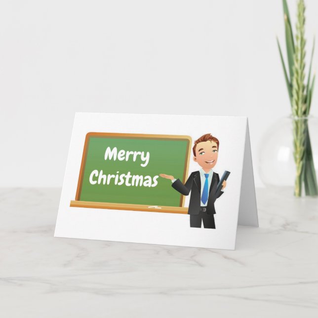 TARJETA *FELIZ NAVIDAD* A MI PROFESOR ***FAVORITO*** (Anverso)