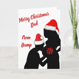 Tarjeta Feliz Navidad a papá de bulto