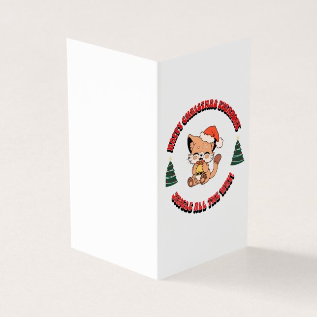 Tarjeta "Feliz Navidad a todos" (Exterior)