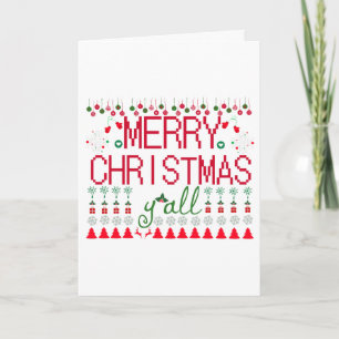 Tarjeta Feliz Navidad a Todos Jersey Feo