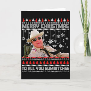 Tarjeta Feliz Navidad a Todos Ustedes Sumes Sudadera Diver