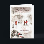 Tarjeta Feliz Navidad a un amigo muy especial Navidades<br><div class="desc">"Feliz Navidad a una Tarjeta de Navidades de Amigo Especial" es una manera reconfortante de transmitir sus cálidos deseos y celebrar su especial amistad durante la temporada de fiestas. Esta tarjeta es perfecta para mostrar tu aprecio y difundir alegría a un amigo que tiene un lugar especial en tu corazón....</div>