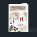 Tarjeta Feliz Navidad a un amigo muy especial Navidades<br><div class="desc">"Feliz Navidad a una Tarjeta de Navidades de Amigo Especial" es una manera reconfortante de transmitir sus cálidos deseos y celebrar su especial amistad durante la temporada de fiestas. Esta tarjeta es perfecta para mostrar tu aprecio y difundir alegría a un amigo que tiene un lugar especial en tu corazón....</div>