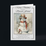 Tarjeta Feliz Navidad a un amigo muy especial Navidades<br><div class="desc">"Feliz Navidad a una Tarjeta de Navidades de Amigo Especial" es una manera reconfortante de transmitir sus cálidos deseos y celebrar su especial amistad durante la temporada de fiestas. Esta tarjeta es perfecta para mostrar tu aprecio y difundir alegría a un amigo que tiene un lugar especial en tu corazón....</div>