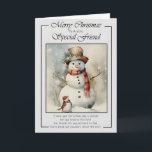 Tarjeta Feliz Navidad a un amigo muy especial Navidades<br><div class="desc">"Feliz Navidad a una Tarjeta de Navidades de Amigo Especial" es una manera reconfortante de transmitir sus cálidos deseos y celebrar su especial amistad durante la temporada de fiestas. Esta tarjeta es perfecta para mostrar tu aprecio y difundir alegría a un amigo que tiene un lugar especial en tu corazón....</div>