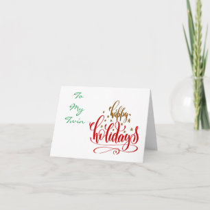 TARJETA FELIZ NAVIDAD A UN "GEMELITO" ESPECIAL