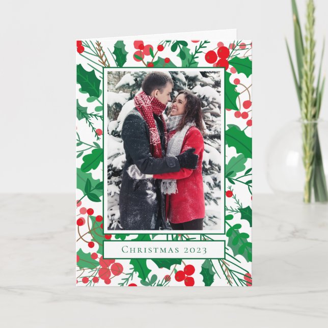 Tarjeta Feliz Navidad | Agrega tu foto (Anverso)
