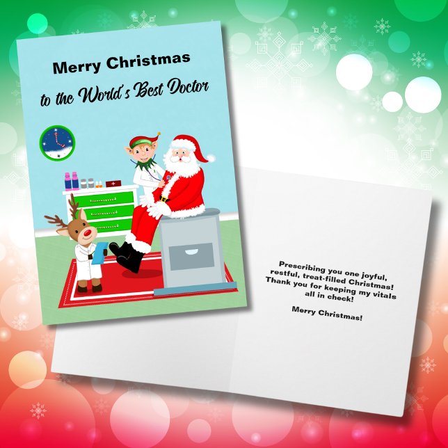 Tarjeta Feliz Navidad al mejor Médico del mundo (Subido por el creador)