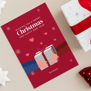 Tarjeta Feliz Navidad   Alegría de dar un saludo