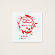 Tarjeta Feliz Navidad Amor y Esperanza