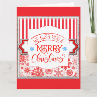 Tarjeta Feliz Navidad Big Papa Santa