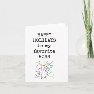 Tarjeta Feliz Navidad, Bosche Card, Divertido