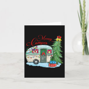 Tarjeta Feliz Navidad Campista Santa Campista Camión de Ca