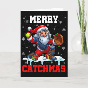 Tarjeta Feliz Navidad Catchmas Catcher Disfraz Suave