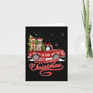 Tarjeta Feliz Navidad Chihuahua Perro amante de los renos