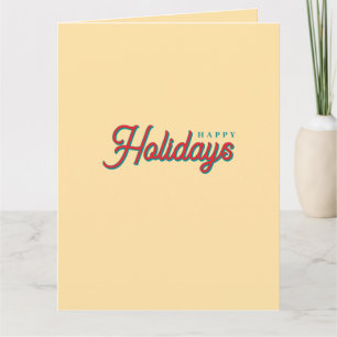 Tarjeta Feliz Navidad Clásico Único Minimalista Sencillo