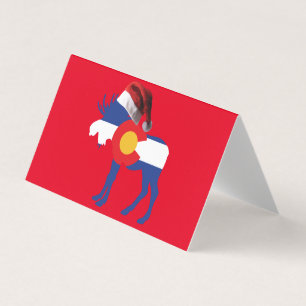 Tarjeta Feliz Navidad Colorado Moose