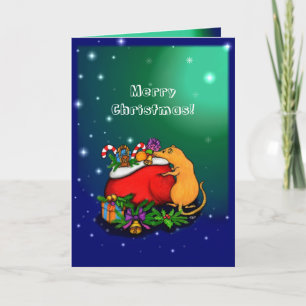 Tarjeta Feliz Navidad con el Príncipe Rata