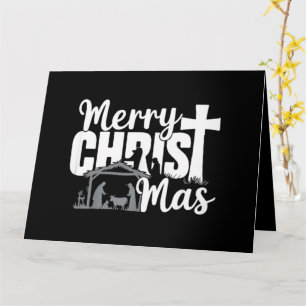 Tarjeta Feliz Navidad Cristiana Navidad Jesús Familia 