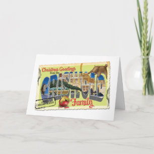 Tarjeta Feliz Navidad de la familia Griswold