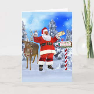 TARJETA FELIZ NAVIDAD DE SANTA