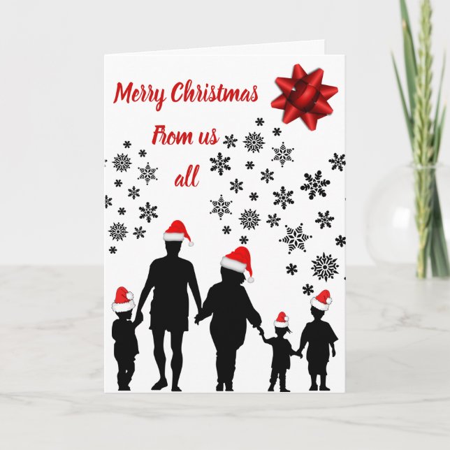 Tarjeta Feliz Navidad de todos nosotros (Anverso)