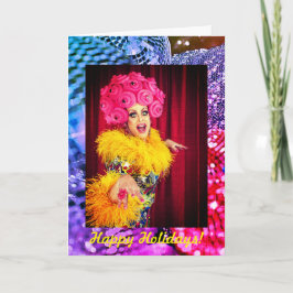 Tarjeta "Feliz Navidad" del orgullo arcoiris