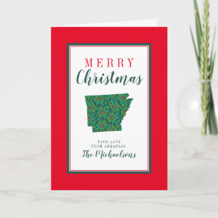 Tarjeta Feliz Navidad desde Arkansas