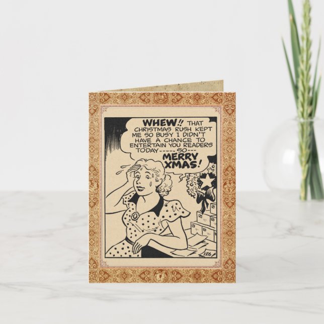 Tarjeta "Feliz Navidad desde Betty Brown" (Anverso)