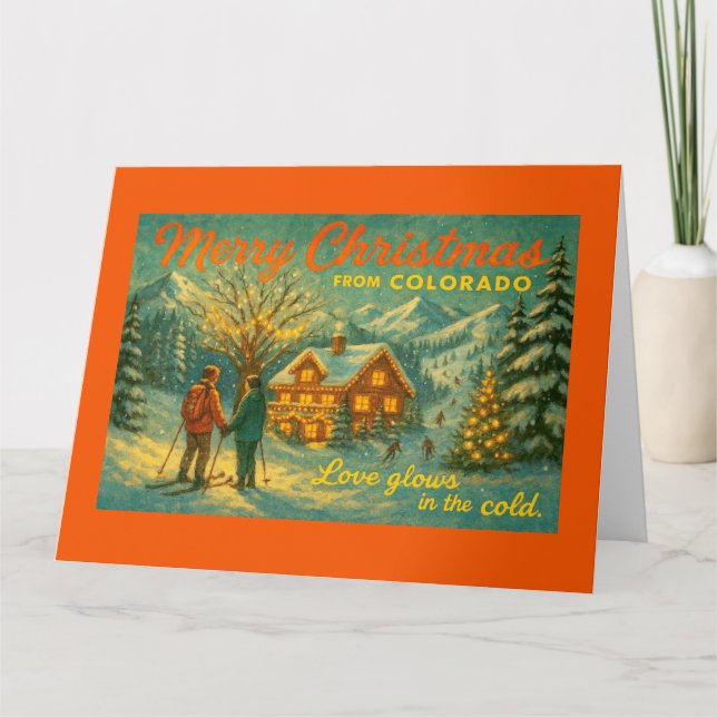 Tarjeta Feliz Navidad desde Colorado (Anverso)