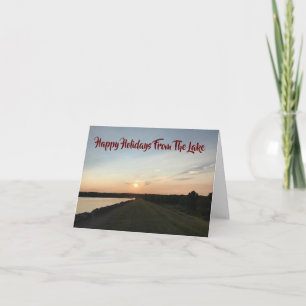 TARJETA FELIZ NAVIDAD **DESDE EL LAGO***