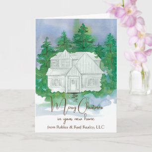 Tarjeta Feliz Navidad desde el nombre personalizado del ne