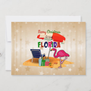 Tarjeta Feliz Navidad desde Florida