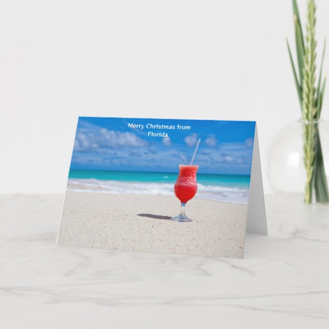 Tarjeta Feliz Navidad desde Florida (Anverso)