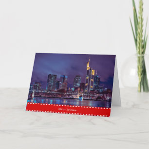 Tarjeta Feliz Navidad desde Fráncfort