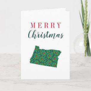 Tarjeta Feliz Navidad desde Oregón