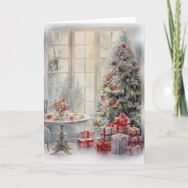 Tarjeta Feliz Navidad desde tu secreto Santa (Anverso)