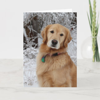 Tarjeta Feliz Navidad dorada