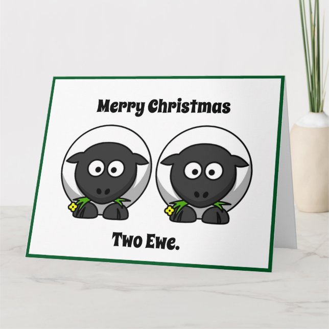 Tarjeta Feliz Navidad Dos Vos A Tu Personalizado (Anverso)