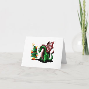 Tarjeta Feliz Navidad Dragón