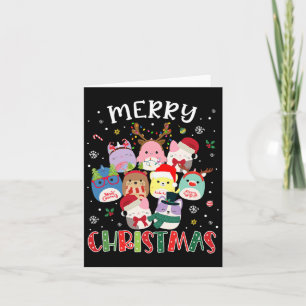 Tarjeta Feliz Navidad Escuadrón de la Squish Mallow Chicas