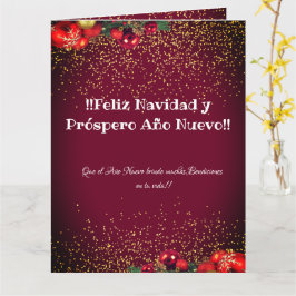 Tarjeta Feliz Navidad Español