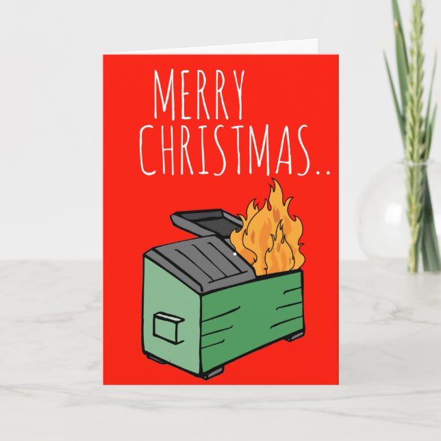 Tarjeta Feliz Navidad Feliz Año Nuevo Año 2024 Fuego de ba (Anverso)